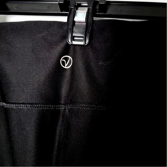 VOGO Athletica Leggings Womens XL Black High Rise Mesh Lattice Ankle Yoga - Picture 3 of 8